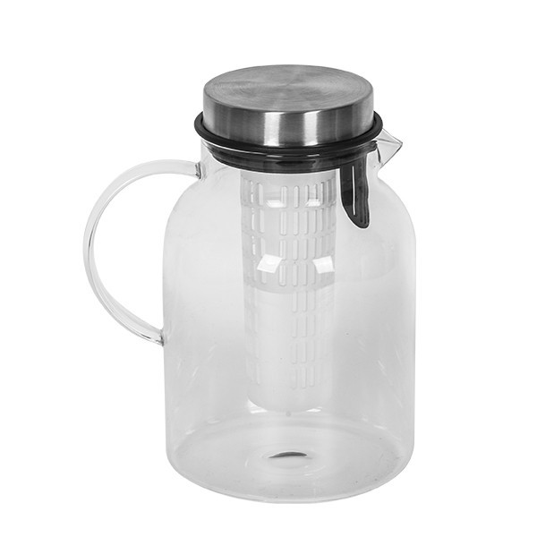 High Borosilicate Glass Water Pitcher For Tea Fruit Infuser Glass Tumbler