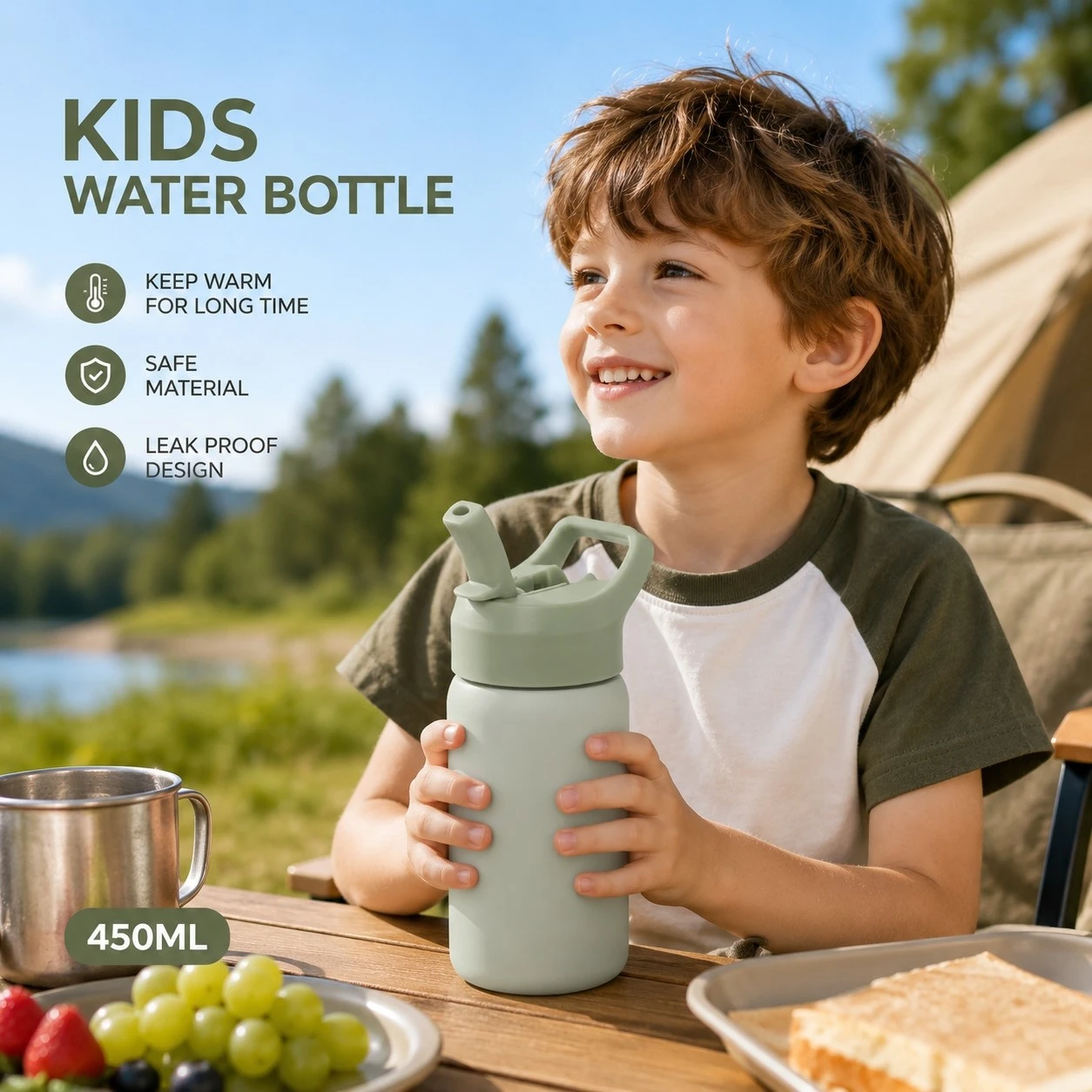 single-layer stainless kids water bottle single-layer stainless kids water bottle