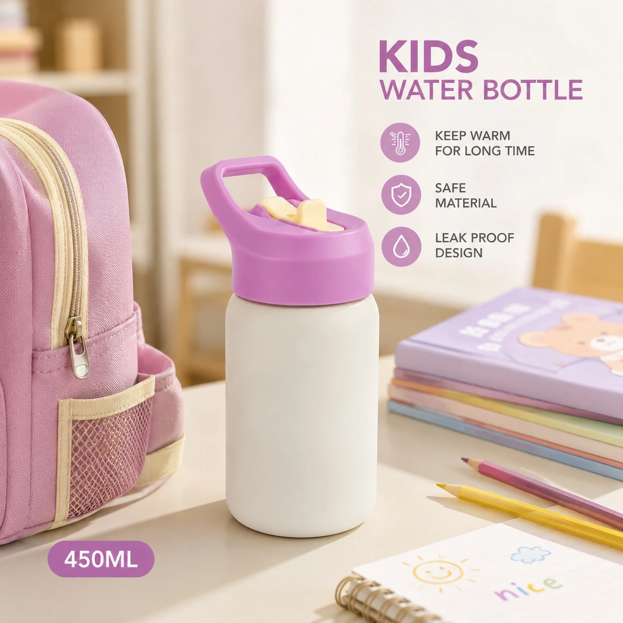 single-layer stainless kids water bottle single-layer stainless kids water bottle