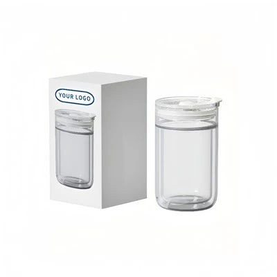 Glass Travel Mug With Silicone Protective Sleeve