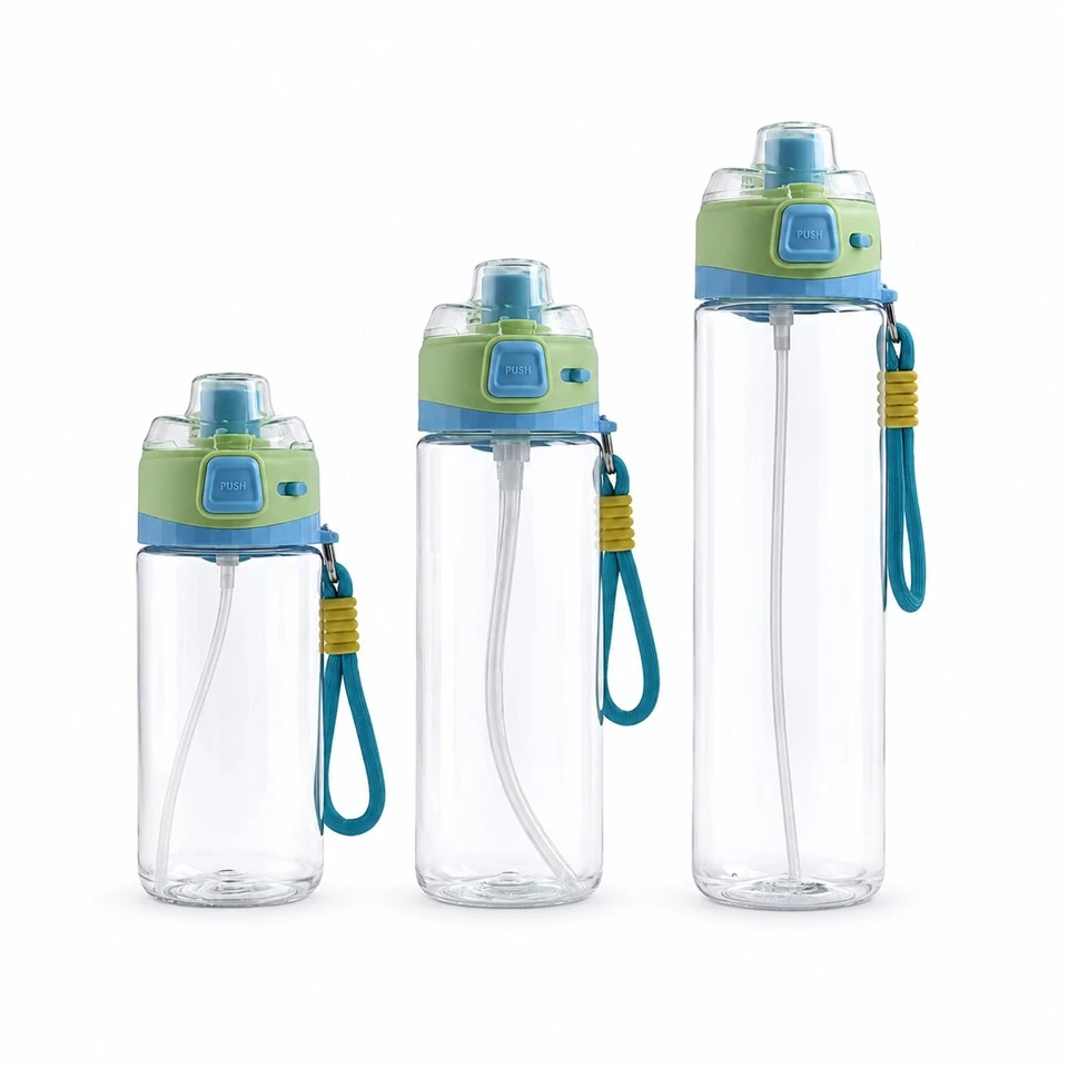 Water Bottle With Straw