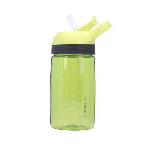 400ml Kids Plastic Drinking Bottle With Clear Straw