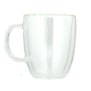 420ml Double Wall Glass Mug Handles