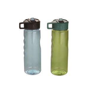 750ml No BPA Skid Resistance Plastic Sport Drink Bottle With Straw